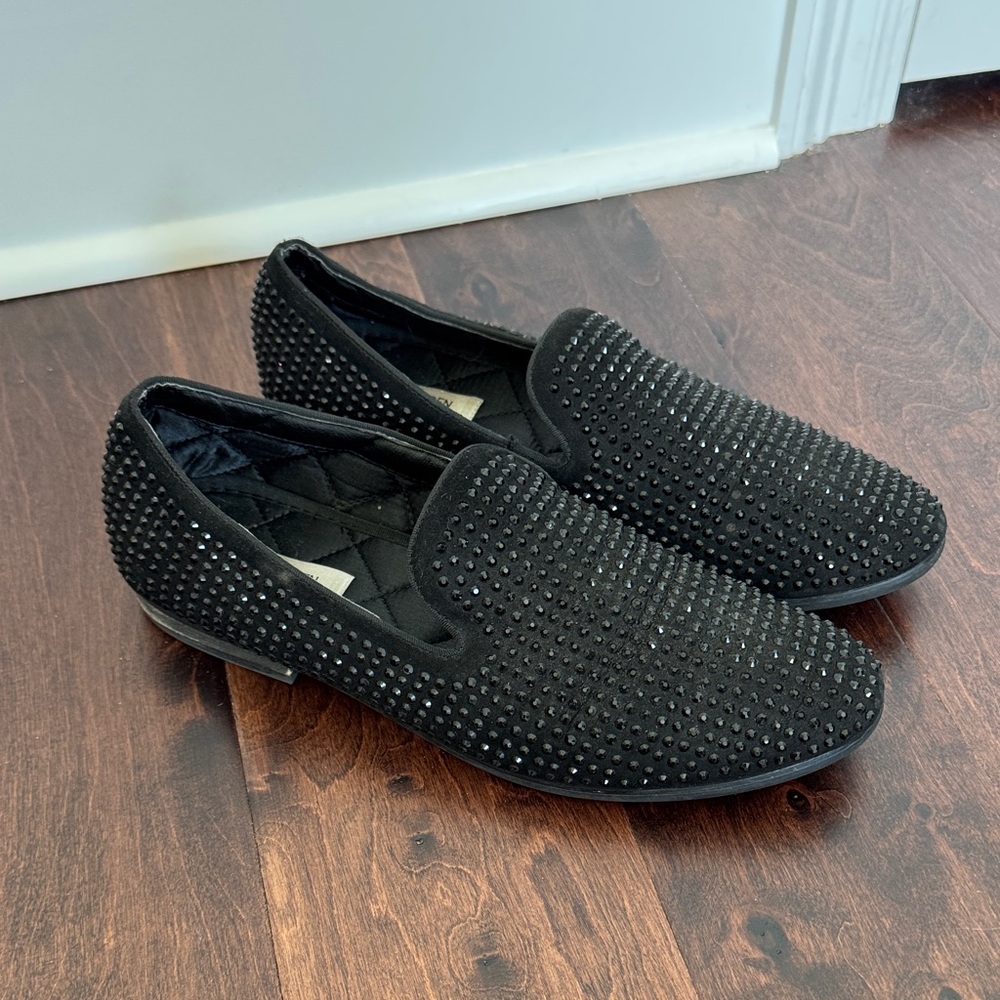 Steve Madden CAVIAR Men’s Smoking Shoes Loafers Slippers Shoes, sz 10